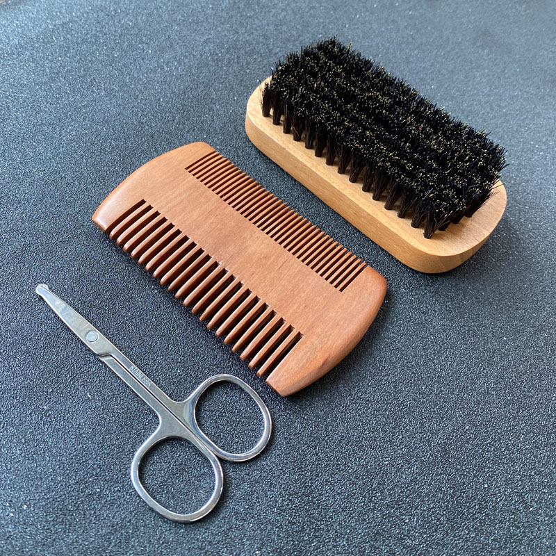 Mens Grooming Travel Kit - Zestaw do pielęgnacji brody dla mężczyzn,