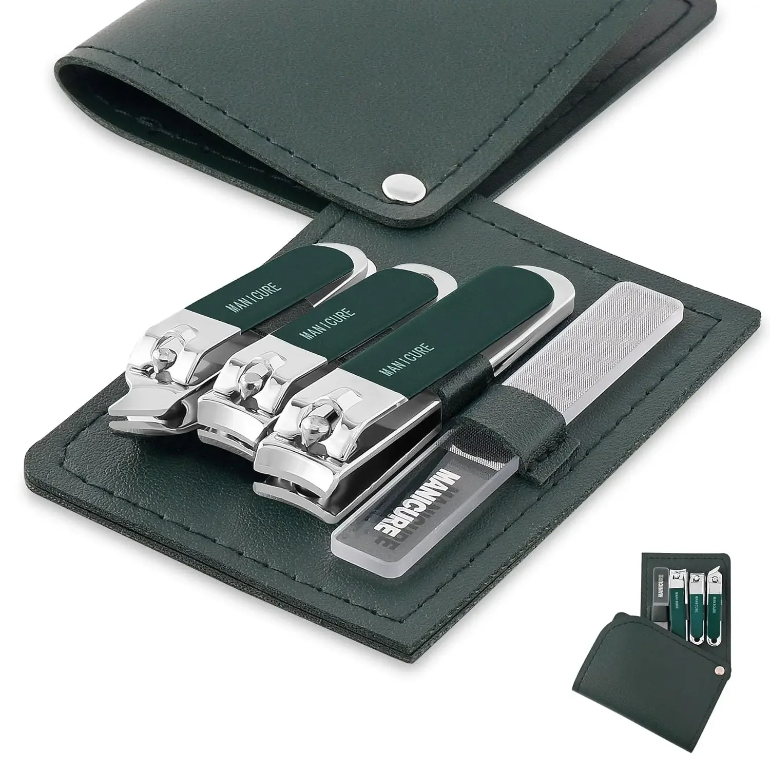 Mens Grooming Travel Kit - 4 szt. Zestaw do manicure dla