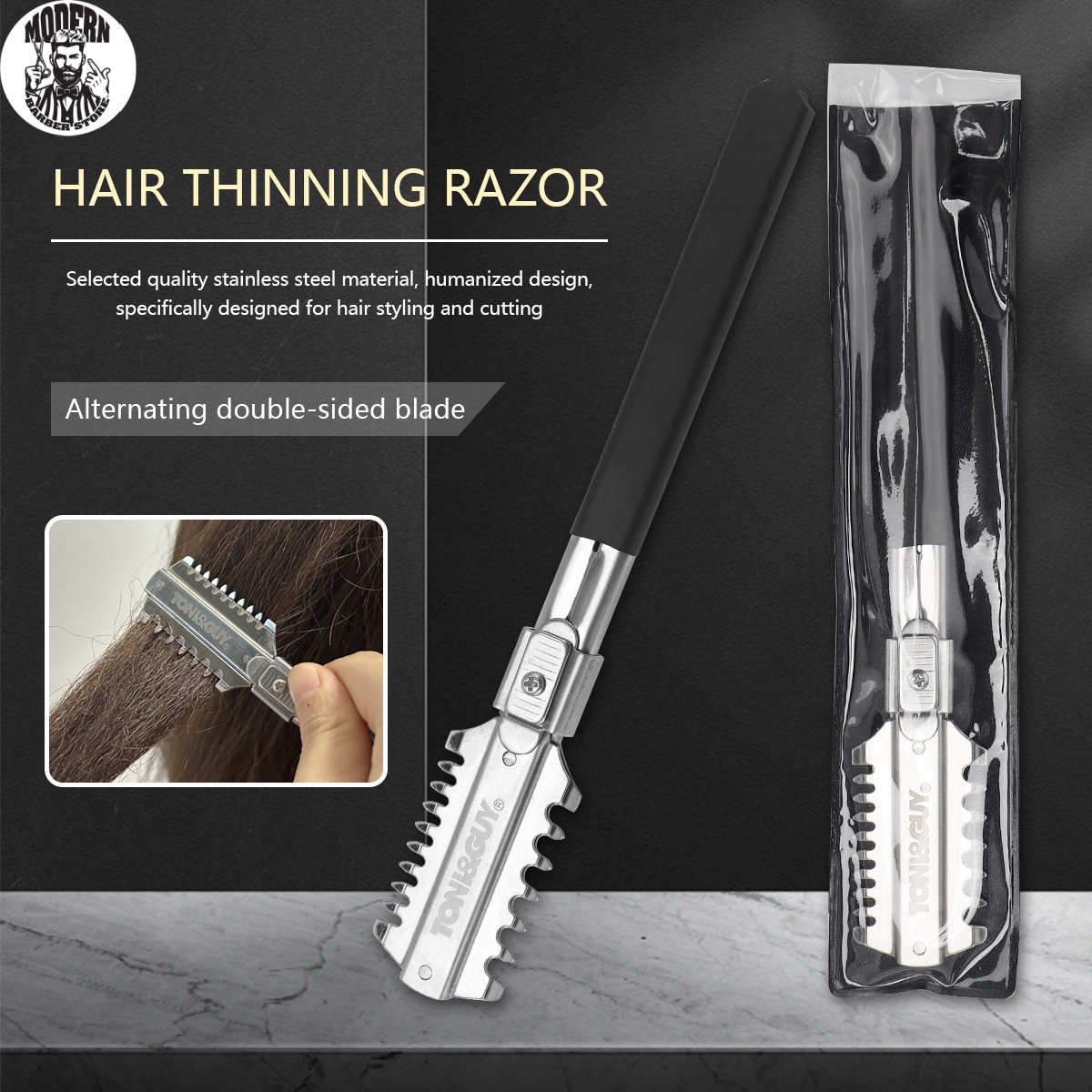 Beard Trimmer - Ostrza do brzytwy fryzjerskiej dwustronnej, ręczne