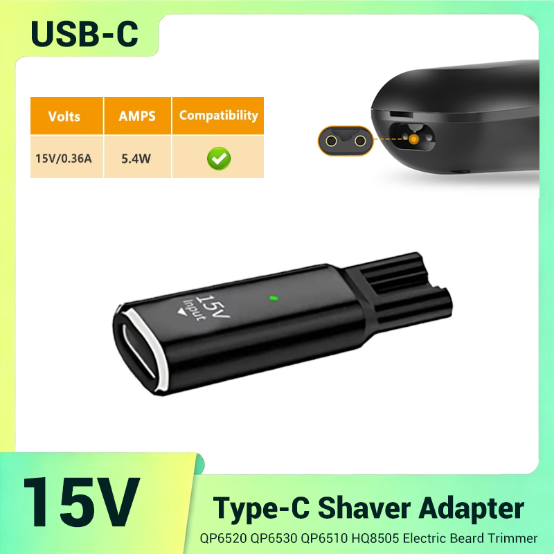 Electric Razor - Bezpieczny i stabilny mini adapter ładowania