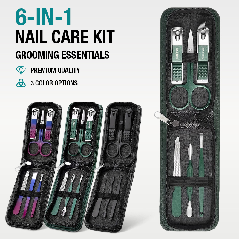 Przenośny zestaw do manicure 6 – Mens Grooming Travel Kit recenzja i cena