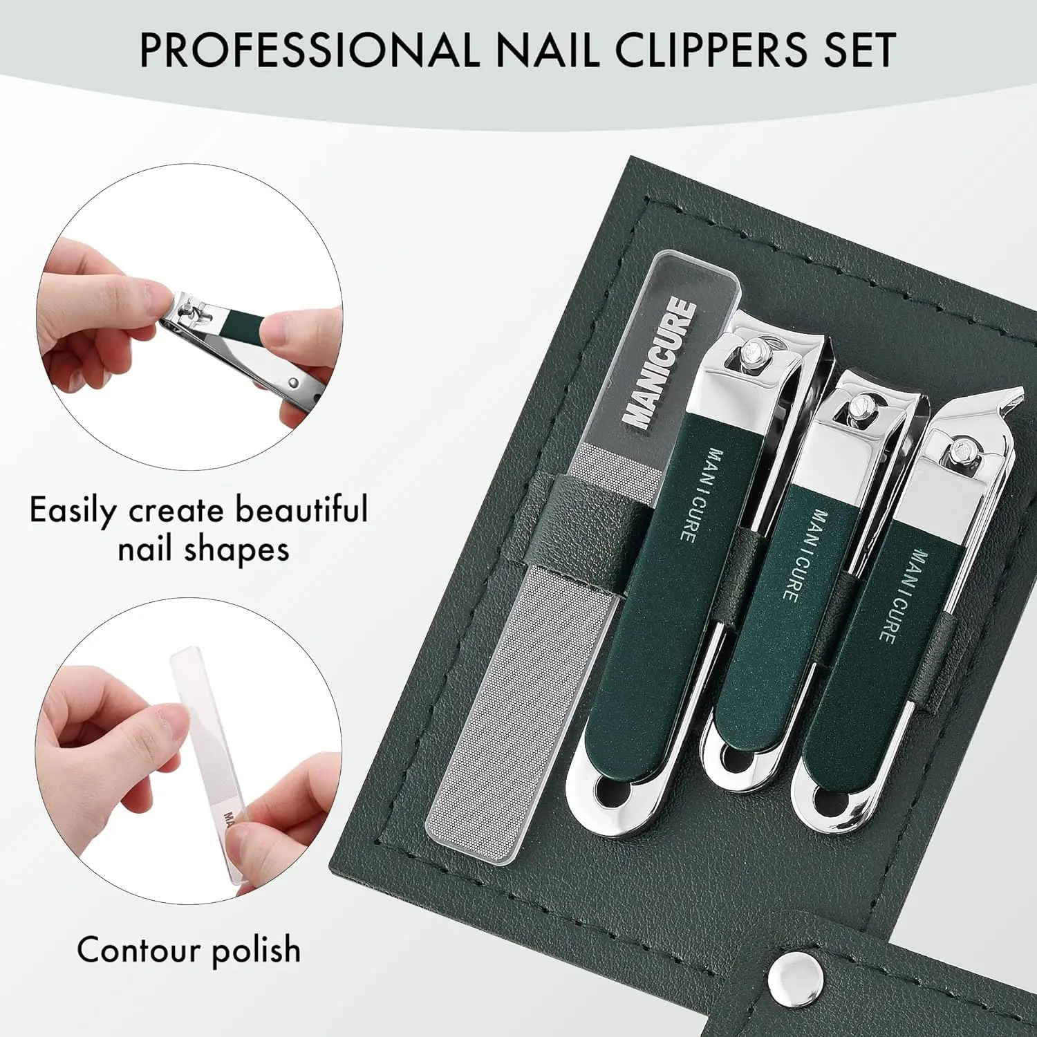 4 szt. Zestaw do manicure dla  – Mens Grooming Travel Kit recenzja i cena