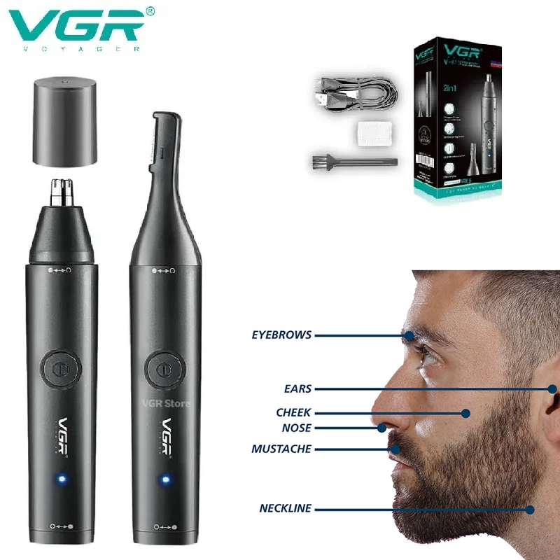 VGR Zmywalny trymer do włosów  – Nose Trimmer recenzja i cena